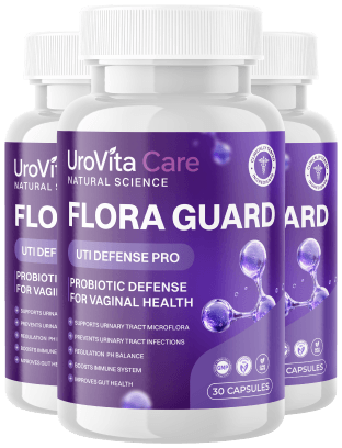 UroVita Care Flora Guard Capsules – 3 bottle set, UTI Defence Pro, 30 capsules